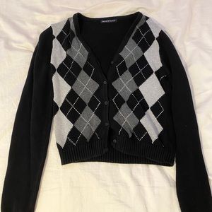 brandy melville argyle cardigan
